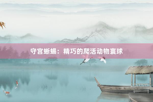 守宫蜥蜴：精巧的爬活动物寰球